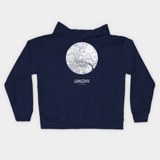 Guangzhou, Guangdong, China City Map - Full Moon Kids Hoodie